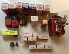 JOB LOT Vintage Classic Auto Car Bulbs Lamps Osram Thorn Philips
