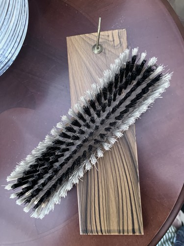 Vintage wooden clothes brush - vintage,