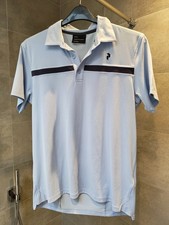 Peak Performance Pale Blue Golf Shirt Size L 42"