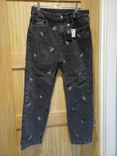 Tu Woman Mom Jeans Black