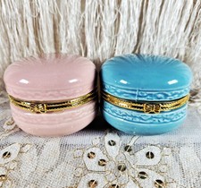 Set of 2 Blue & Pink Ceramic