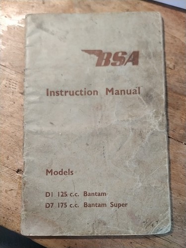 Bsa bantam super - d1, d7