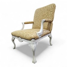 Antique style carved armchair