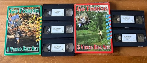 Boxed vhs video sets - x,