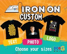 Custom Iron On Heat Transfers Personalised DIY T-shirt Ready Apply DTF Wholesale