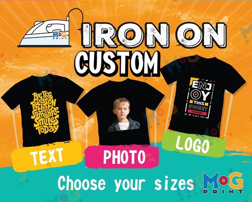 Custom iron heat - on, transfers