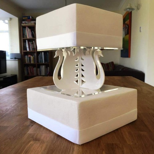 Swan square cake pillars - swan,