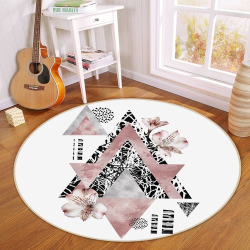 Pink triangle flower - 3d,