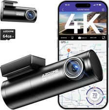 AZDOME 4K Dash Cam Front and Rear, Built in WiFi GPS Dual Dashcam for Car, M300S
