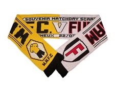 Wolverhampton Wanderers v Fulham 22/02/2025 Matchday Football Scarf /Memorabilia