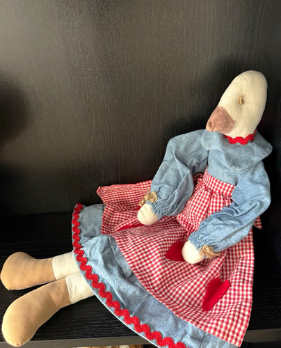 Vintage handmade goose cloth - handmade,