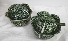 Subtil Portugal Cabbage Leaf Ceramic Covered Dishes - W17