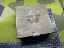 Original WW2 British Army Vehicle - Spare Washers Box - Dated 1943