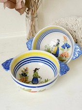 Vintage Quimper Bowls in