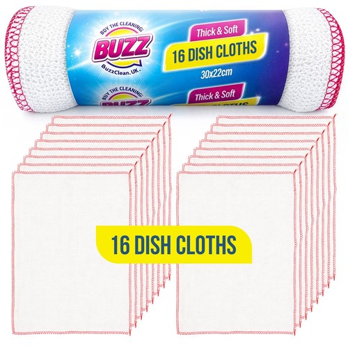 24pk white dish cloths - white,