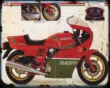 Ducati 1000Mhr 84 1 A4 Photo Print Motorbike Vintage Aged