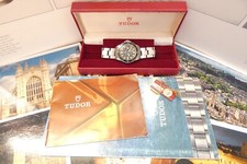 1982 TUDOR OYSTER-DATE SUBMARINER SNOWFLAKE WATCH,ROLEX BRACELET BOX & BOOKLETS