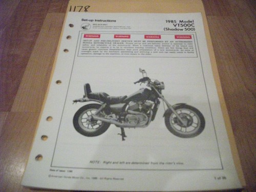 1985 honda vt500c - honda, 500