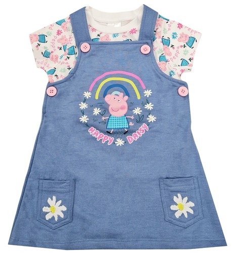 Girls peppa pig pinafore - peppa,