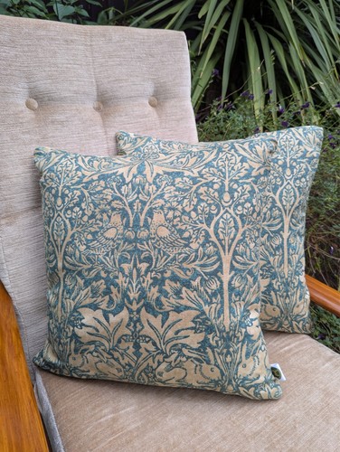 Pair green cushions brer - of, 'brer