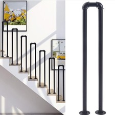 U-Shaped Iron Stair Handrail