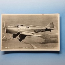 WW2 Era Aircraft Postcard C1940 Real Photo Private Plane Miles Falcon