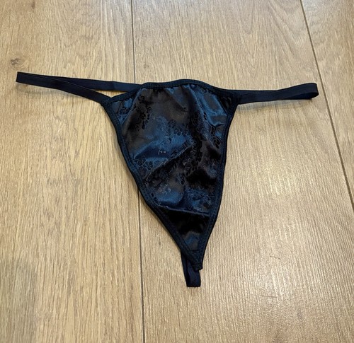 Black burlesque thong one - black,
