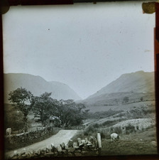 MAGIC LANTERN SLIDE -  Road to
