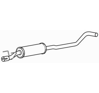 Centre exhaust middle silencer - exhaust,