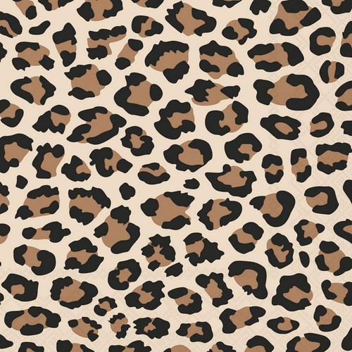 Leopard print party napkins - leopard,