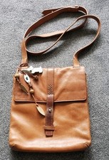 RARE VINTAGE RADLEY LONDON REAL OLD LEATHER Crossbody Strap Handbag