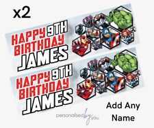 2x Personalised Marvel THE