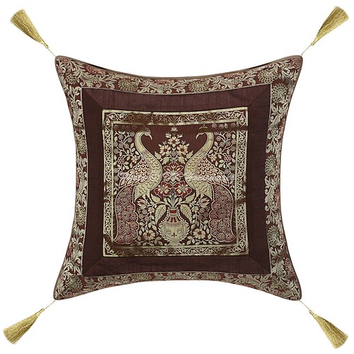 Brown cushion cover - brown,