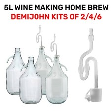 5L GLASS DEMIJOHN Flip Top Cap