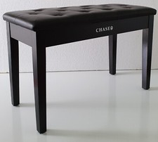 Piano Bench Duet Stool in Rosewood with Seat Storage Compartment by Chase