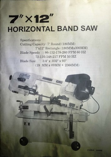 Standard 12 horizontal - 7", x