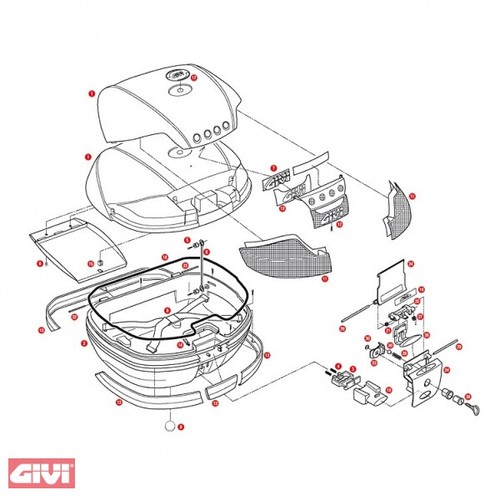 Givi black case bottom - givi,