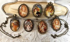 Fab Job Lot x 7 Handmade Cameo