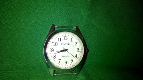 Mens black eiger watch - mens,