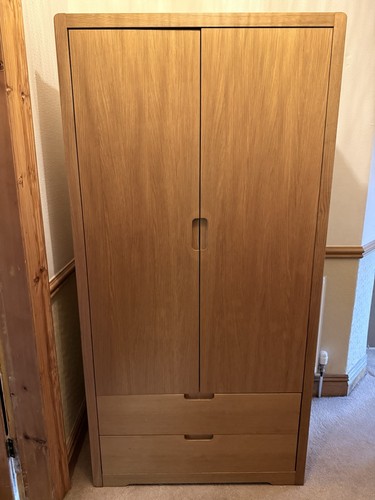 Solid oak wardrobe