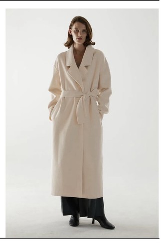 Cos cream long - cream, coat