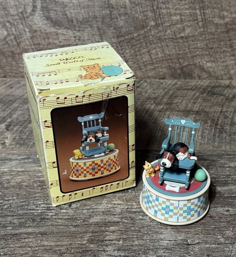 Enesco watchful dog music box - enesco,