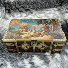 Old vintage Pirates tin chest