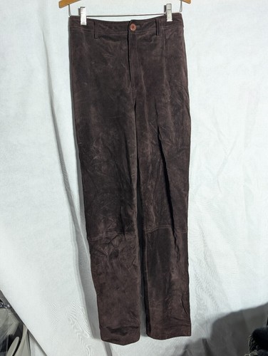 Vintage chocolate brown suede - chocolate,
