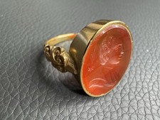Antique 18ctgold carnelian - antique,