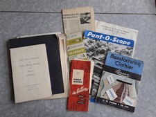 1940s Vintage Anglo American Men's Clothing Industry Ephemera