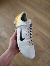 Men's Nike Mercurial Vapor III Football Boots R9 White Gold FG AG UK 10 US 11