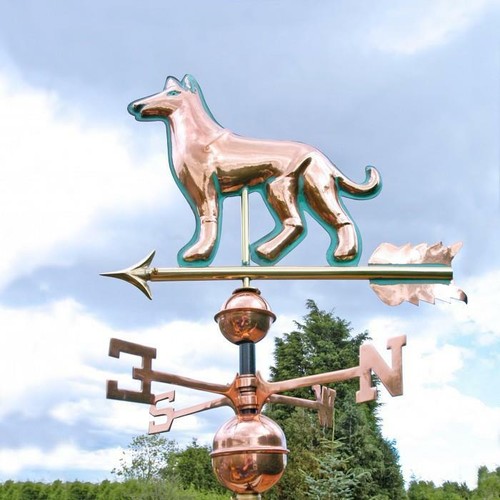 Polished copper dog - polished,