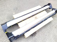 Volvo XC90 sill trims pair black with stainless steel inserts D5 R Design 2014