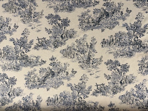 Chamonix village toile fabric - chamonix,